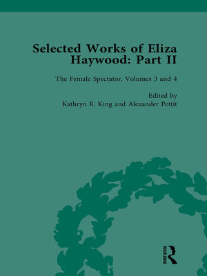 cover image of Selected Works of Eliza Haywood, Part II Vol 3
